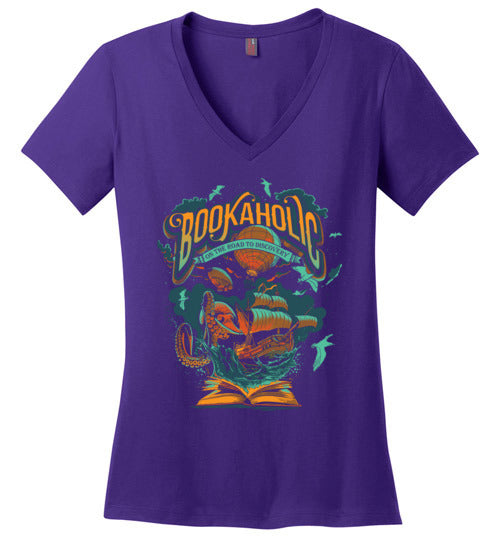 Bookaholic Octopus V-Neck