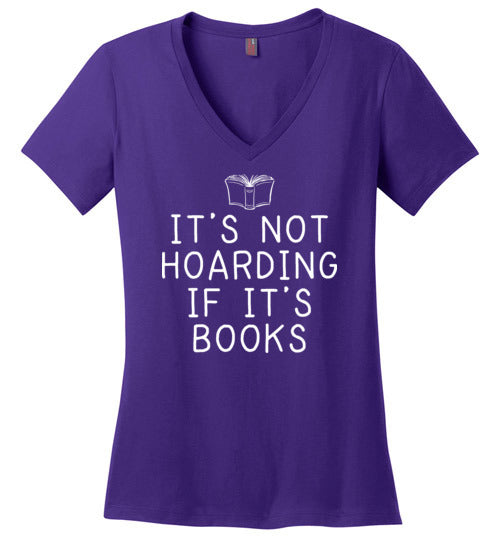 Hoarding Books V-Neck