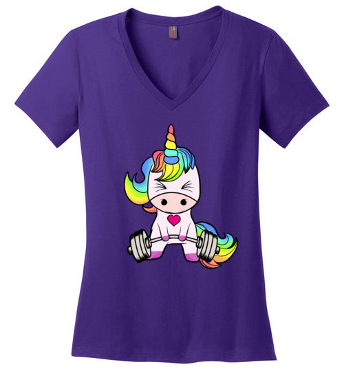 Unicorn Weightlifting Gym V-Neck