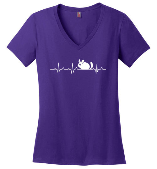 Chinchilla Heartbeat V-Neck