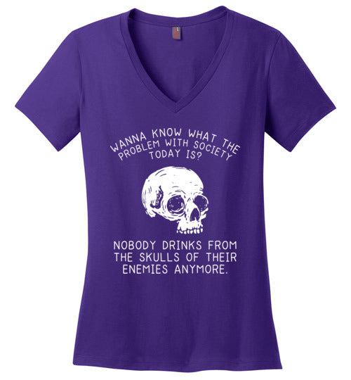 Drink From Skulls V-Neck