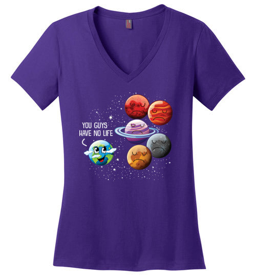 Planets No Life V-Neck