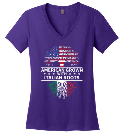 American Grown Italian Roots V-Neck