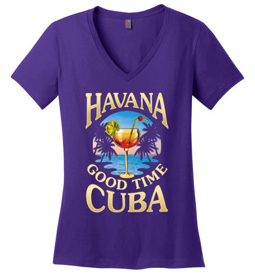 Havana Good Time Cuba V-Neck