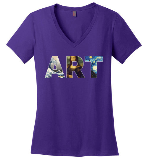 Famous Works of Art V-Neck