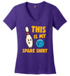 Bowling This Is My Spare Shirt V-Neck