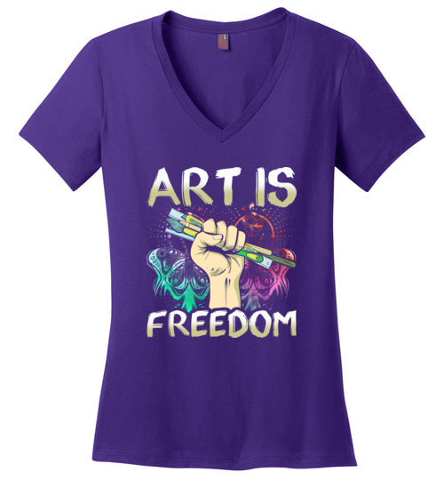 Art Is Freedom V-Neck