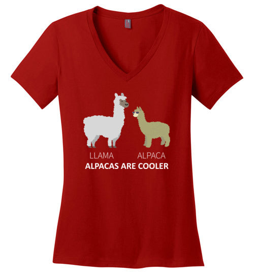 Llama Alpacas Are Cooler V-Neck