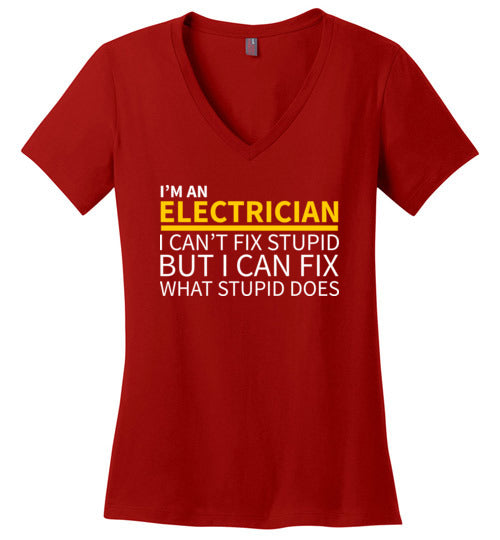 Electrician Cant Fix Stupid V-Neck