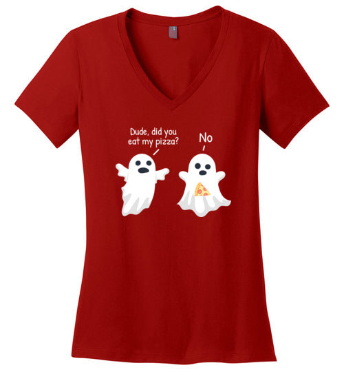Ghost Pizza V-Neck