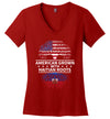 American Grown With Haitian Roots V-Neck