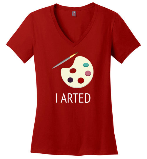 I Arted V-Neck