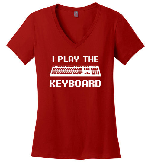 I Play The Keyboard V-Neck