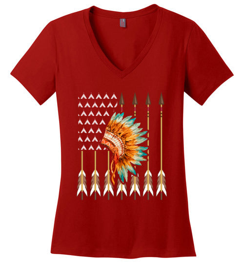 Native American Flag V-Neck