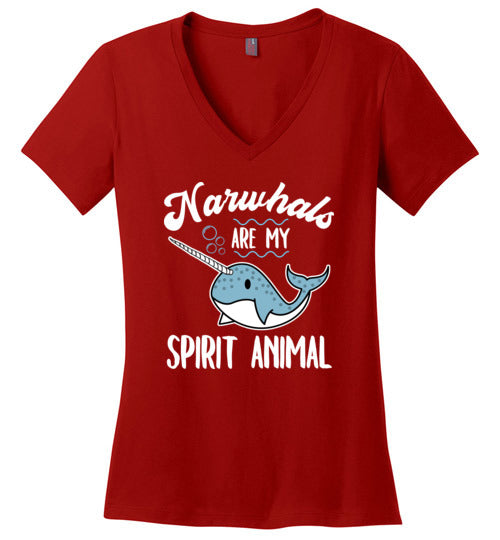 Narwhals Spirit Animal V-Neck