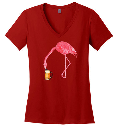 Flamingo Beer V-Neck