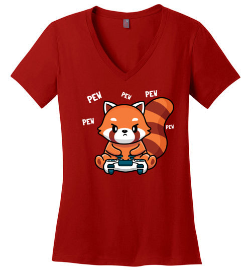 Gaming Red Panda V-Neck