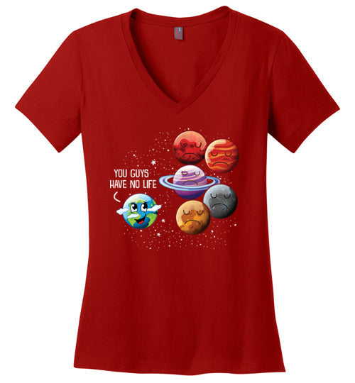 Planets No Life V-Neck