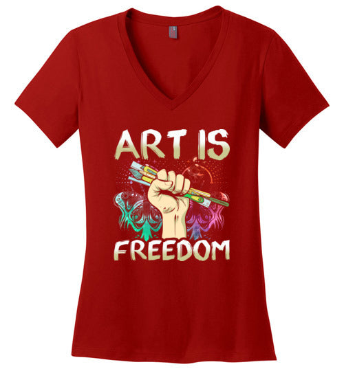 Art Is Freedom V-Neck
