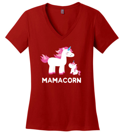 Unicorn Mom Mamacorn V-Neck