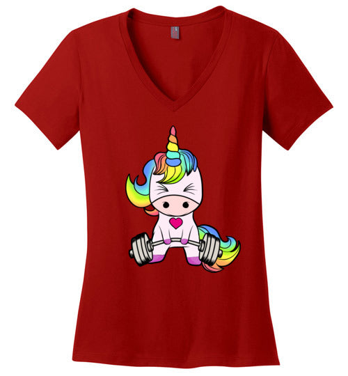 Unicorn Weightlifting Gym V-Neck