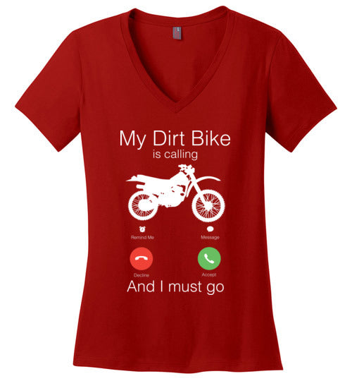 My Dirt Bike Is Calling V-Neck