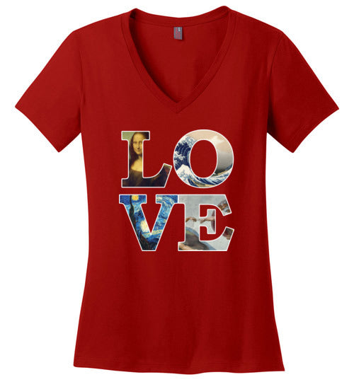Love Art Masterpieces V-Neck