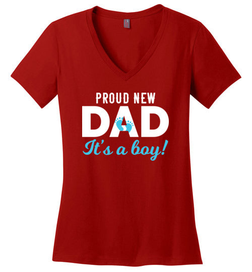 Proud New Dad Boy V-Neck