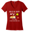 How To Be Happy Corgi V-Neck