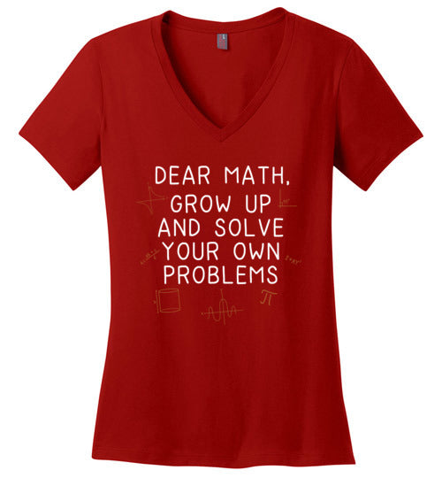 Dear Math V-Neck