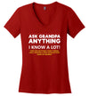 Ask Grandpa Anything V-Neck