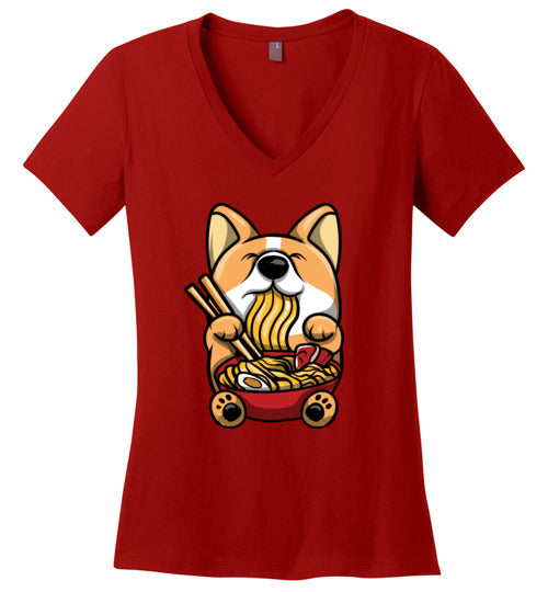Corgi Ramen V-Neck