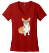 Corgi Sunglasses V-Neck