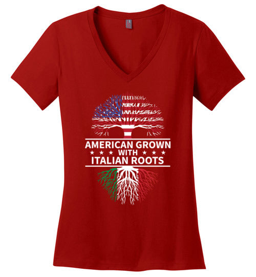 American Grown Italian Roots V-Neck