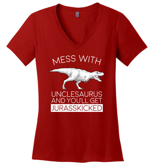 Unclesaurus Jurasskicked V-Neck