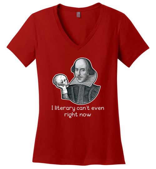 Shakespeare Literary Cant Even V-Neck