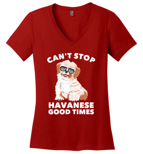 Cant Stop Havanese V-Neck