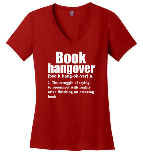 Book Hangover Definition V-Neck