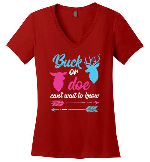 Buck Or Doe Cant Wait To Know V-Neck