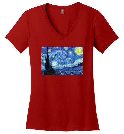 Van Gogh Starry Night V-Neck