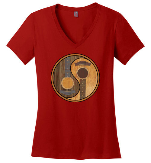 Guitar Yin-Yang V-Neck