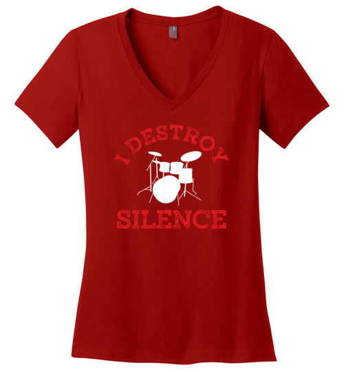 Drummer Destroy Silence V-Neck