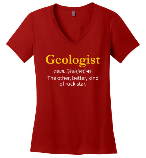 Geologist Rock Star V-Neck