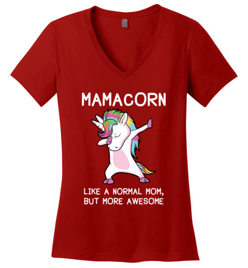 Mamacorn Unicorn Mom V-Neck