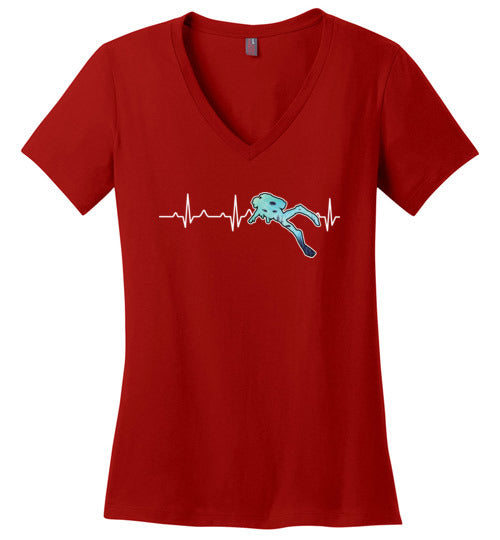 Scuba Heartbeat V-Neck
