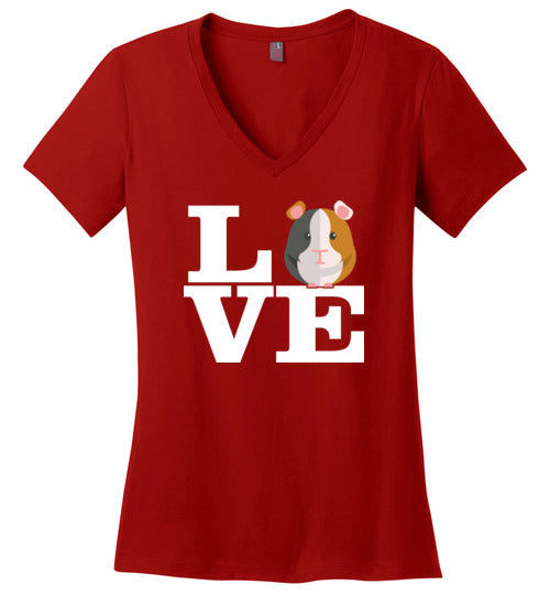 Love Guinea Pigs V-Neck