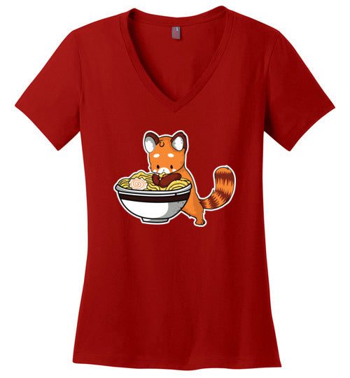 Red Panda Ramen V-Neck
