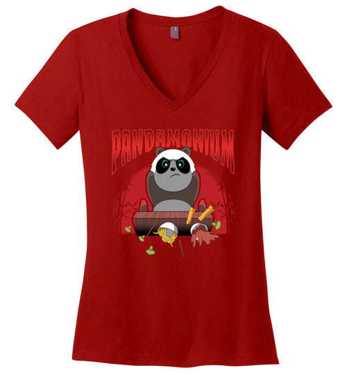 Pandamonium Panda V-Neck