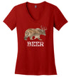 Beer Bear Deer V-Neck