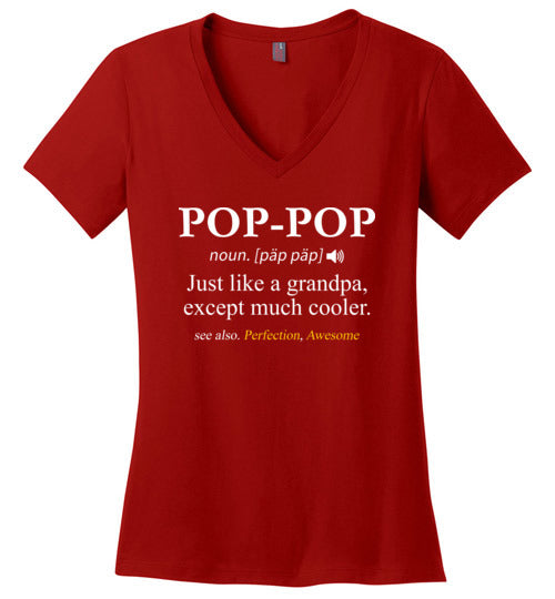 Pop Pop Definition V-Neck